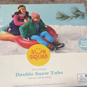 Sun Squad Inflatable Double Snow Tube